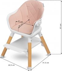 Стільчик для годування Caretero Bravo Pink